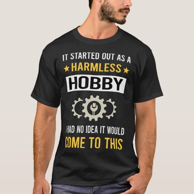 Ofarlig Hobby Modellteknik Ingenjör T Shirt (Framsida)