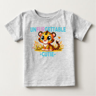 Ofattlig söt rolig pun. Bebis Tiger tecknad film T Shirt