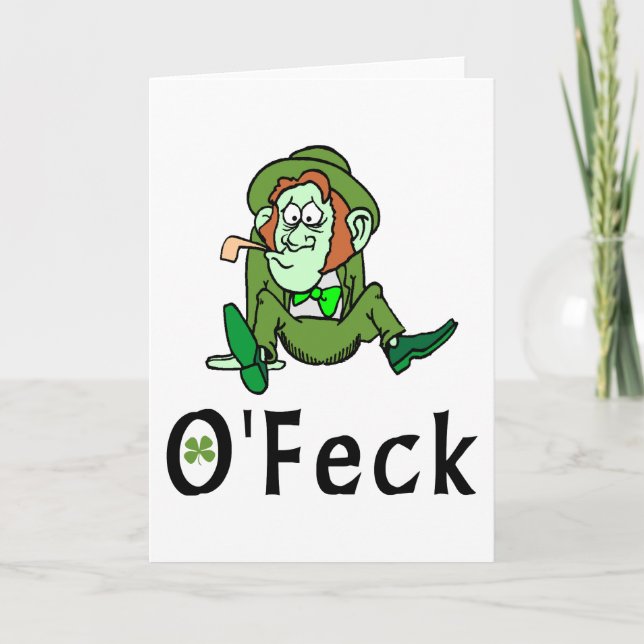 O'Feck Funny Irish Kort (Framsida)