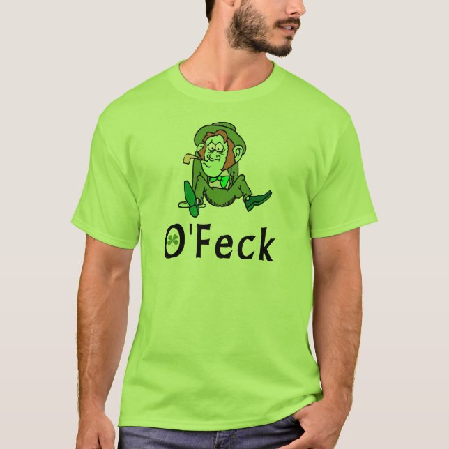 O'Feck rolig irländsk T-tröja Tee (Framsida)