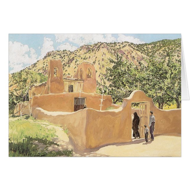 Oferta Para San Esquipula av Walter Ufer Hälsningskort (Framsidan Horizontal)
