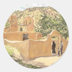 Oferta Para San Esquipula av Walter Ufer Runt Klistermärke