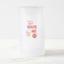 Off Duty Funny Fars dag Beer Frostat Ölglas