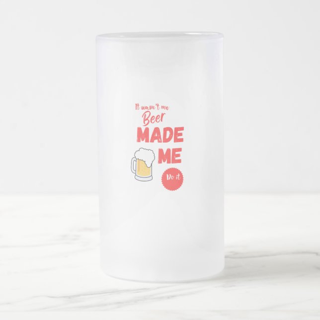 Off Duty Funny Fars dag Beer Frostat Ölglas (Center)