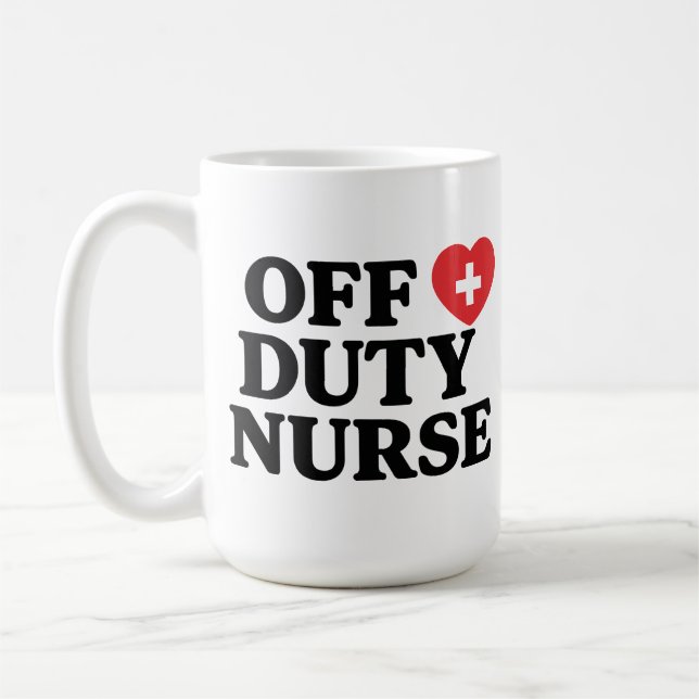 Off Duty Nurse Coffee Mugg (Vänster)