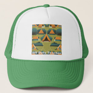 Off Duty Teacher Campground Hat Keps