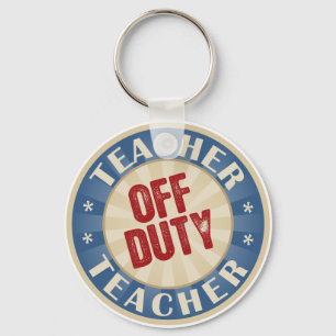 Off Duty Teacher Nyckelring