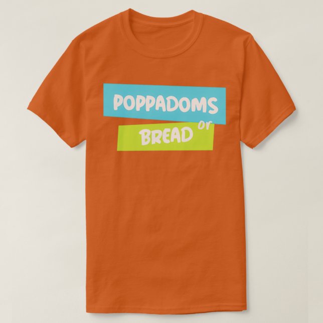 OFF MENU-poppadom eller bröd T Shirt (Design framsida)