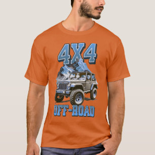 OFF-ROAD 4x4 - blå T Shirt