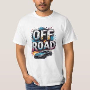 🏁 Off Road Adrenalin Racingbil Graffiti T Shirt