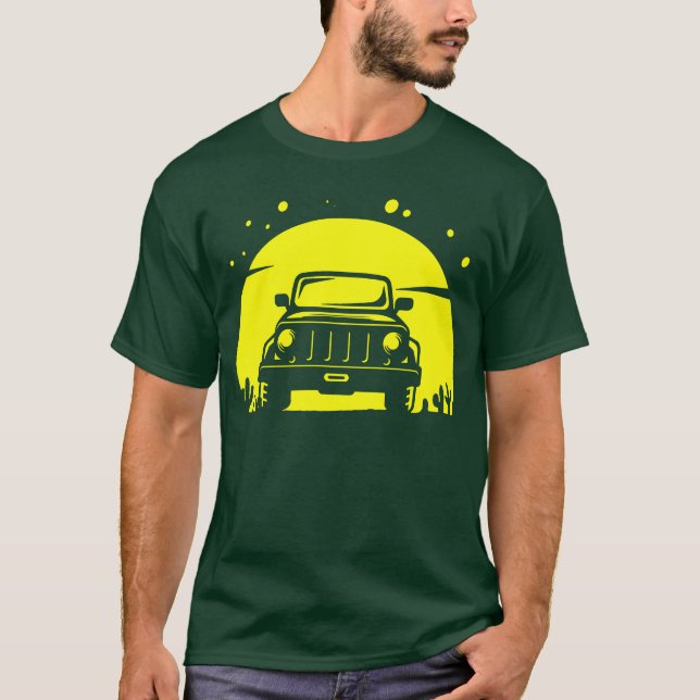 Off Road Adventure Sport Retro girl T Shirt (Framsida)