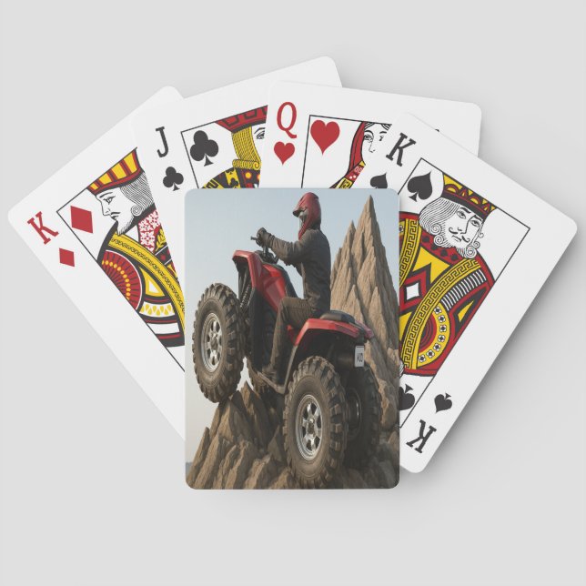 Off-Road ATV Adventure Playing Cards Casinokort (Baksidan)