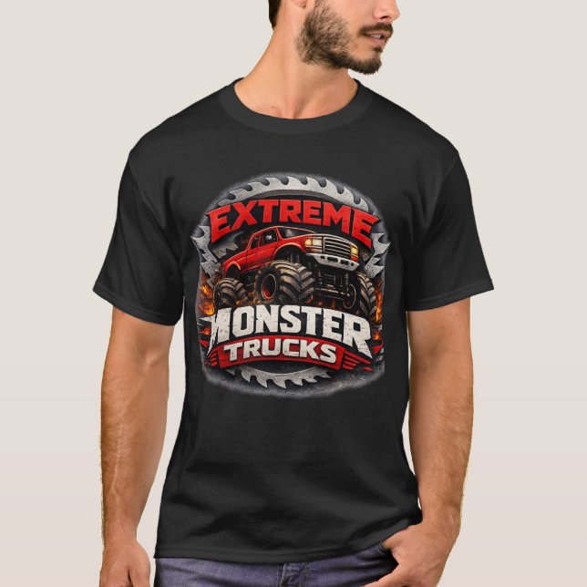 Off-Road Beast Monster Truck T-Shirt (Framsida)