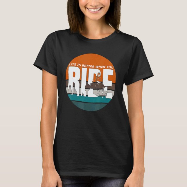 Off Road Quad ATV Apparel T Shirt (Framsida)