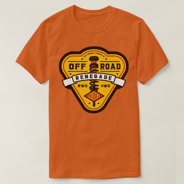 Off Road Renegade T Shirt (Design framsida)