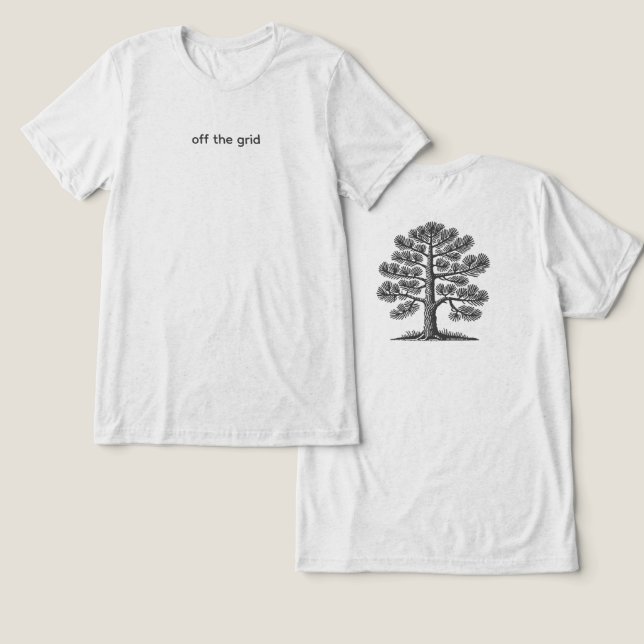 Off the Grid  T Shirt (Design fram och bak)