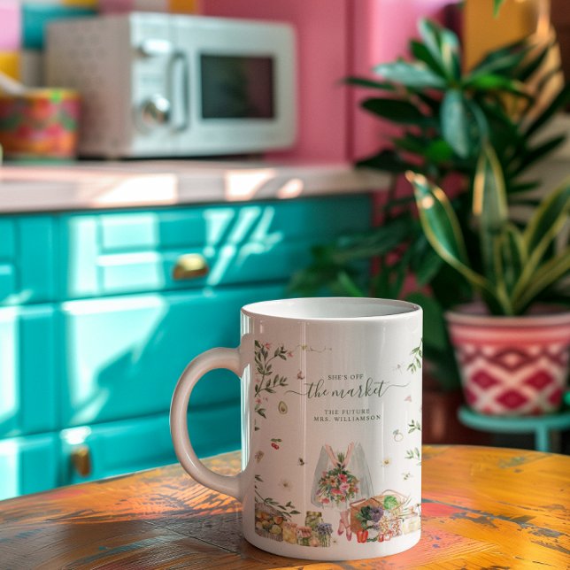 Off The Market | Brudmonogram Blivande Fru Kaffemugg (Skapare uppladdad)