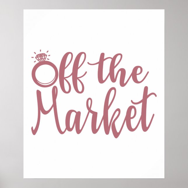 Off The Market - Spennarmöhippa Bröllop Poster (Framsidan)