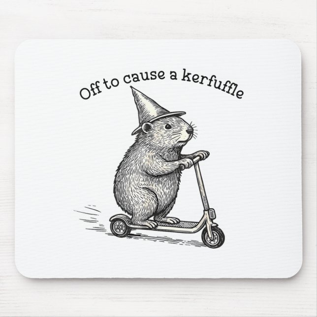 Off To Cause A Kerfuffle Capybara Scooter Chaos Fu Musmatta (Framsidan)