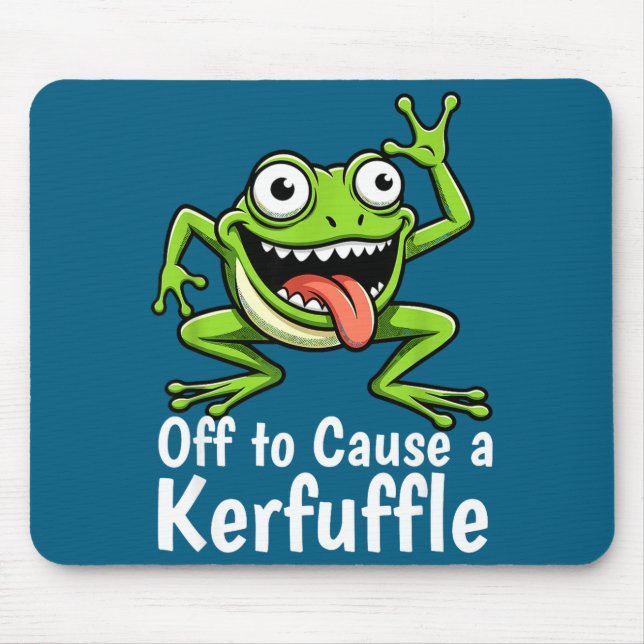 Off To Cause A Kerfuffle Funny Meme Frog Mischief  Musmatta (Framsidan)