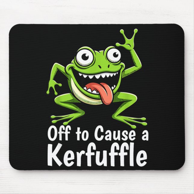 Off To Cause A Kerfuffle Funny Meme Frog Mischief  Musmatta (Framsidan)
