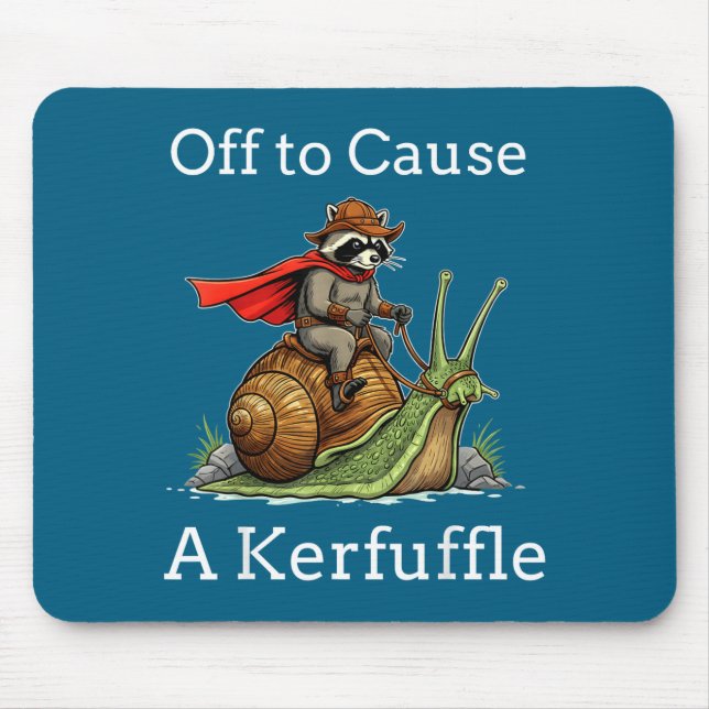 Off To Cause A Kerfuffle Raccoon Whimsical Wizard  Musmatta (Framsidan)