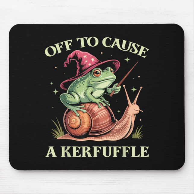 Off To Cause A Kerfuffle Whimsical Wizard Frog Mem Musmatta (Framsidan)