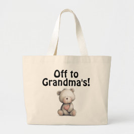 Off to Grandma's bag Jumbo Tygkasse
