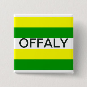 Offaly Silke Ribbon Flagga Knapp