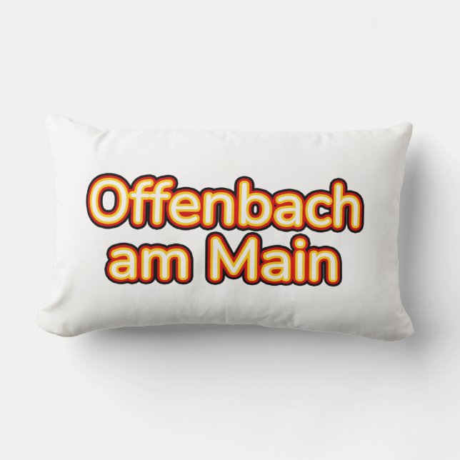 Offenbach am Main Deutschland Tyskland Lumbarkudde (Framsida)