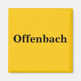 Offenbach Magnet Schild Gold Gleb