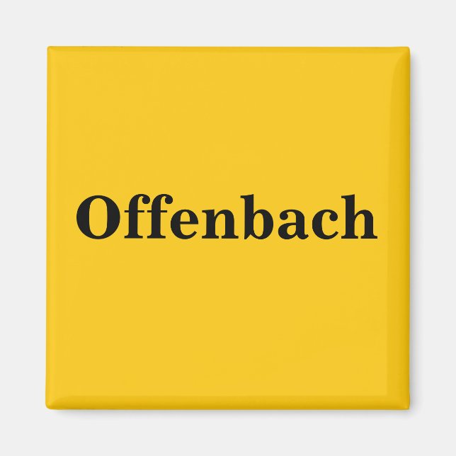 Offenbach  Magnet Schild Gold Gleb (Framsidan)