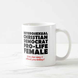 Offensiv demokrat Female Christian Mugg Humor