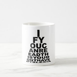 Offensiv dyslexic kaffemugg