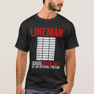 Offensiv för amerikansk fotboll t shirt
