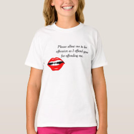 Offensiv för att kränka tee shirt