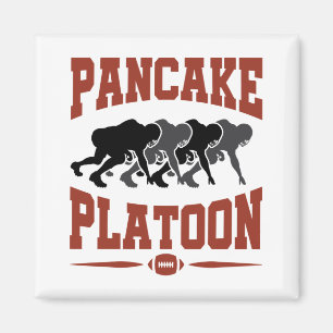 Offensiv för fotboll Lineman Pancake Platon Magnet