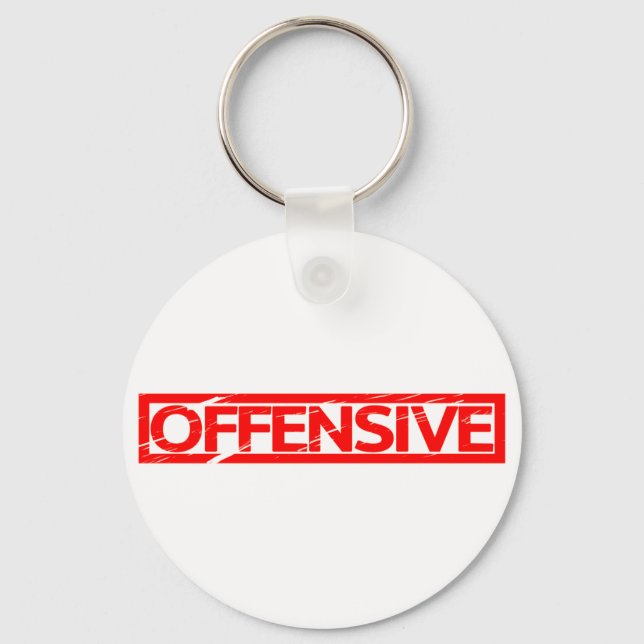 Offensiv Frimärke Nyckelring (Framsida)
