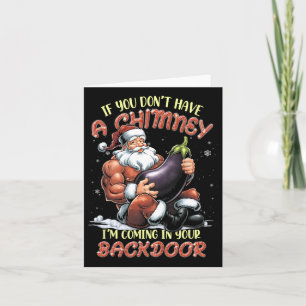 Offensiv jul-Vuxen Ual Innuendo Santa Rude Kort