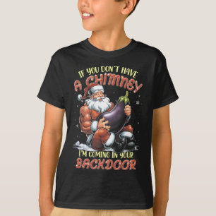 Offensiv jul-Vuxen Ual Innuendo Santa Rude T Shirt