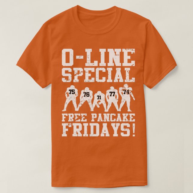 Offensiv Line Football Lineman Funny T Shirt (Design framsida)
