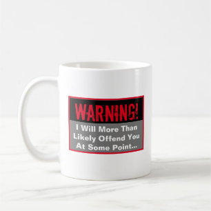 Offensiv varningskaffel Mugg