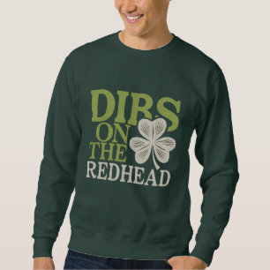 Offensiva irländare på rödhåriget t-shirt lång ärmad tröja