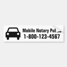 Offentlig bil för mobil Notary Bildekal