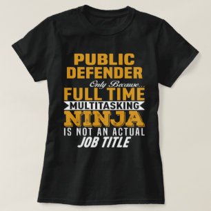 Offentlig försvarare t shirt