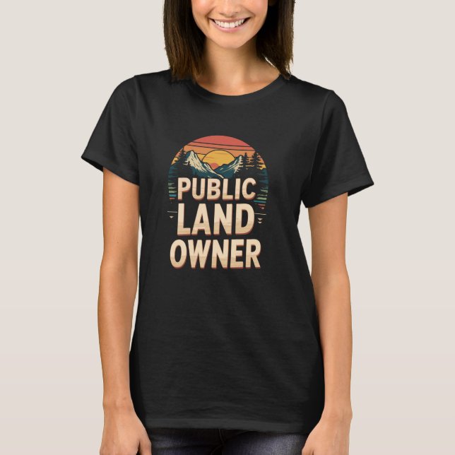 Offentlig markägare, bevarande, skydda offentlig m t shirt (Framsida)