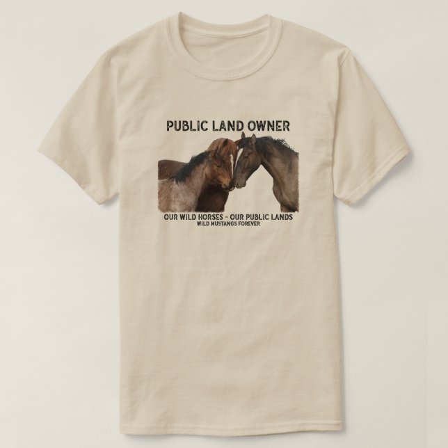 Offentlig markägare T-skjorta T Shirt (Design framsida)