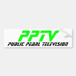 Offentlig pärlemorfärg television bildekal