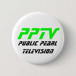 Offentlig pärlemorfärg television knapp