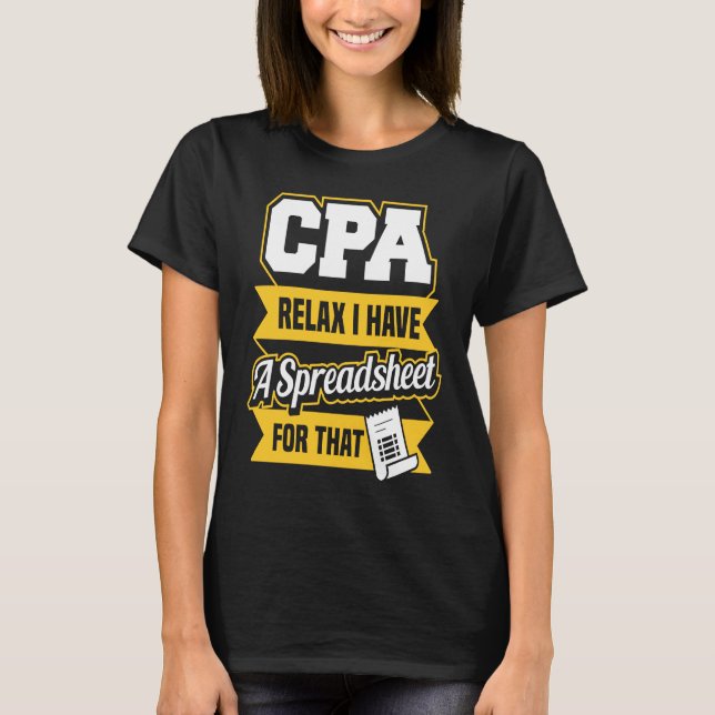 Offentlig revisor för auktoriserad t shirt (Framsida)